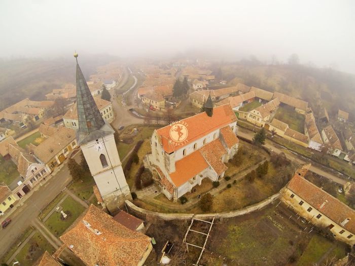 Biserica din Richiș. Foto: povești săsești, ianuarie 2014