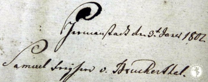 Semnatura de Testament a baronului Samuel von Brukenthal, Casa Teutsch, Muzeul Bisericii Evanghelice Sibiu